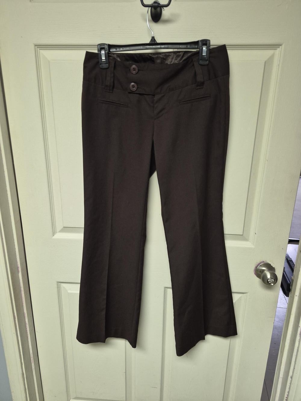 Maurices Dark Brown Boot Cut Dress Pants
